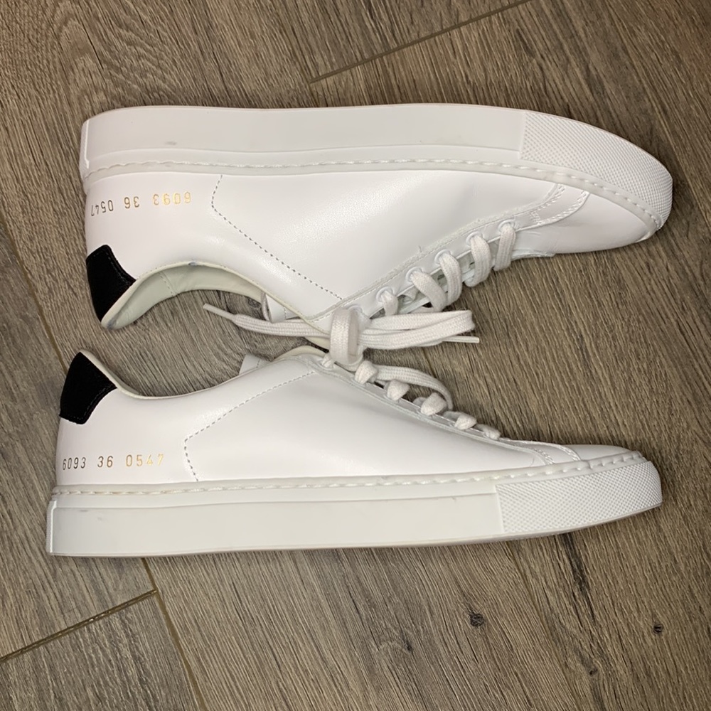 Common Projects White and Black Sneakers - Picture 7 of 10